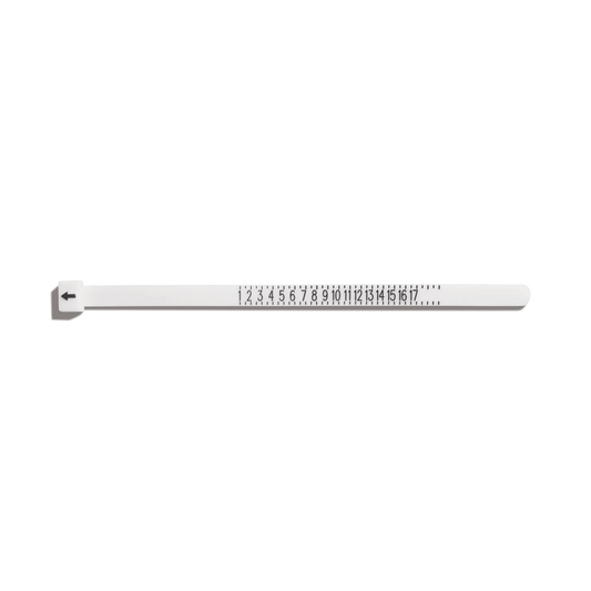 Jokabeth Jewelry Ring Sizer – flexible plastic sizing tool on finger
