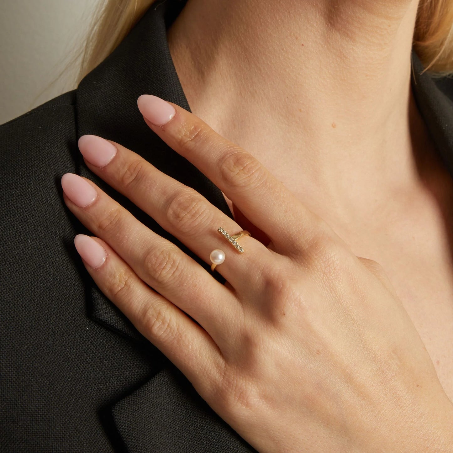 Jokabeth Jewelry Archival Open Pearl Ring