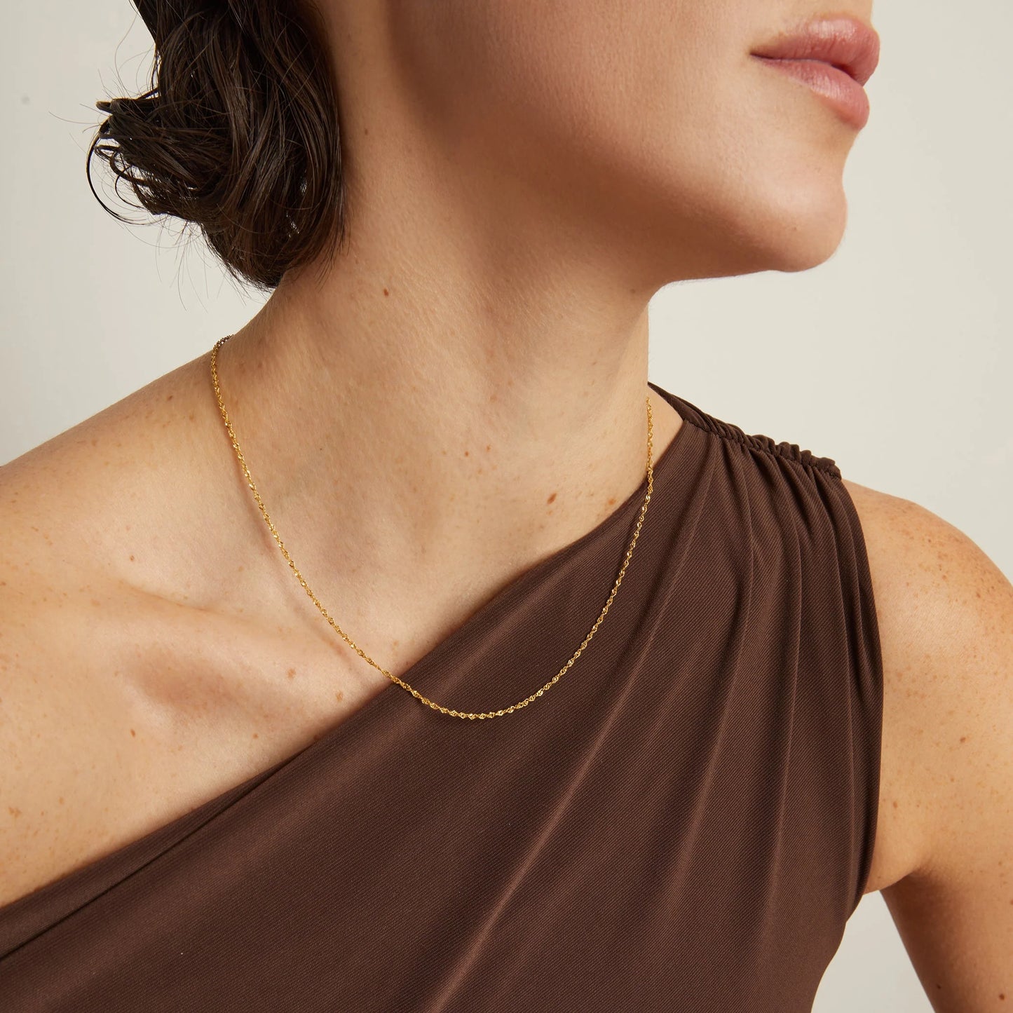 Jokabeth Jewelry Barely There Chain Necklace - Gold Vermeil Ultra-Fine