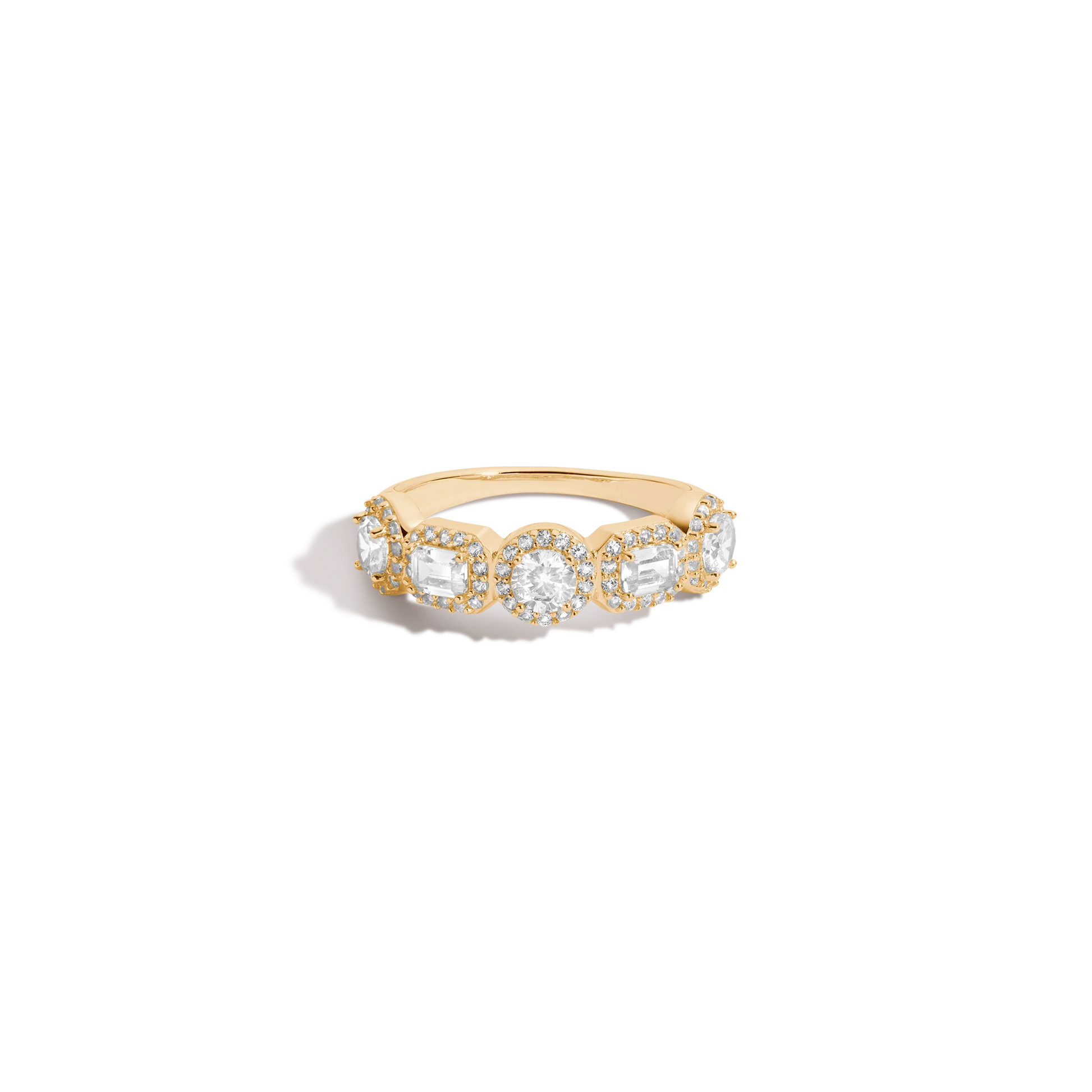 Jokabeth Jewelry Lab Grown White Sapphire Edwardian Ring - Vintage Style