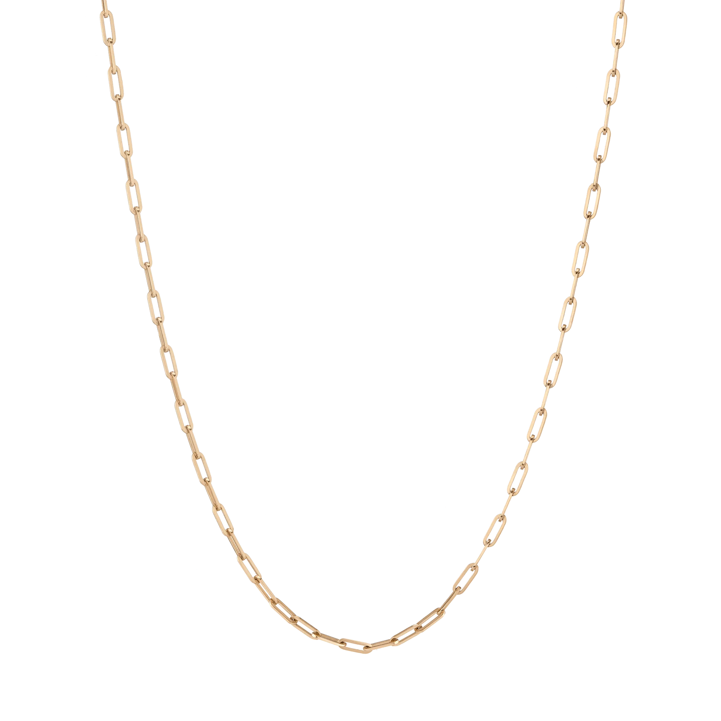 Jokabeth Jewelry Medium Paperclip Chain Necklace in 14k Gold