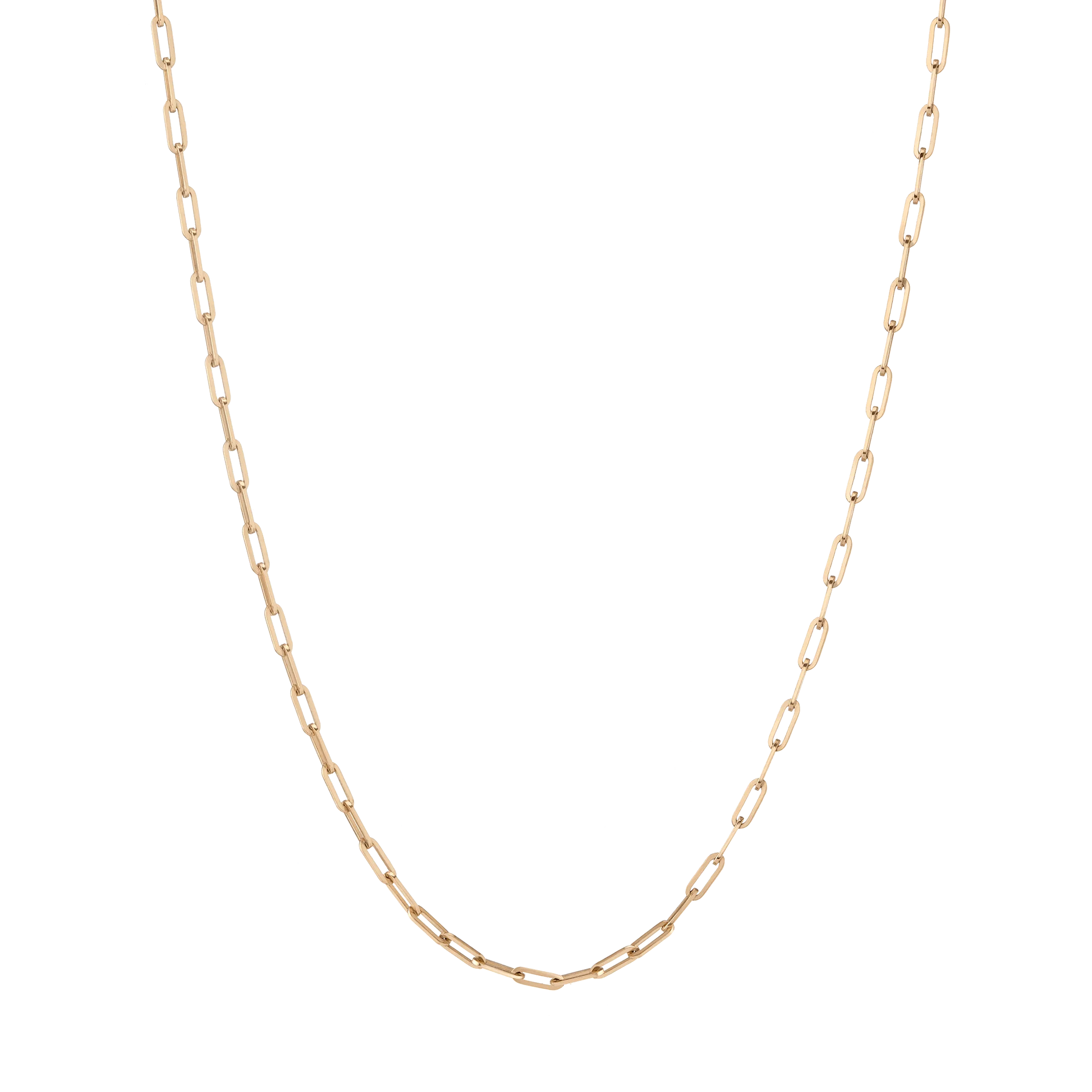 Jokabeth Jewelry Medium Paperclip Chain Necklace in 14k Gold