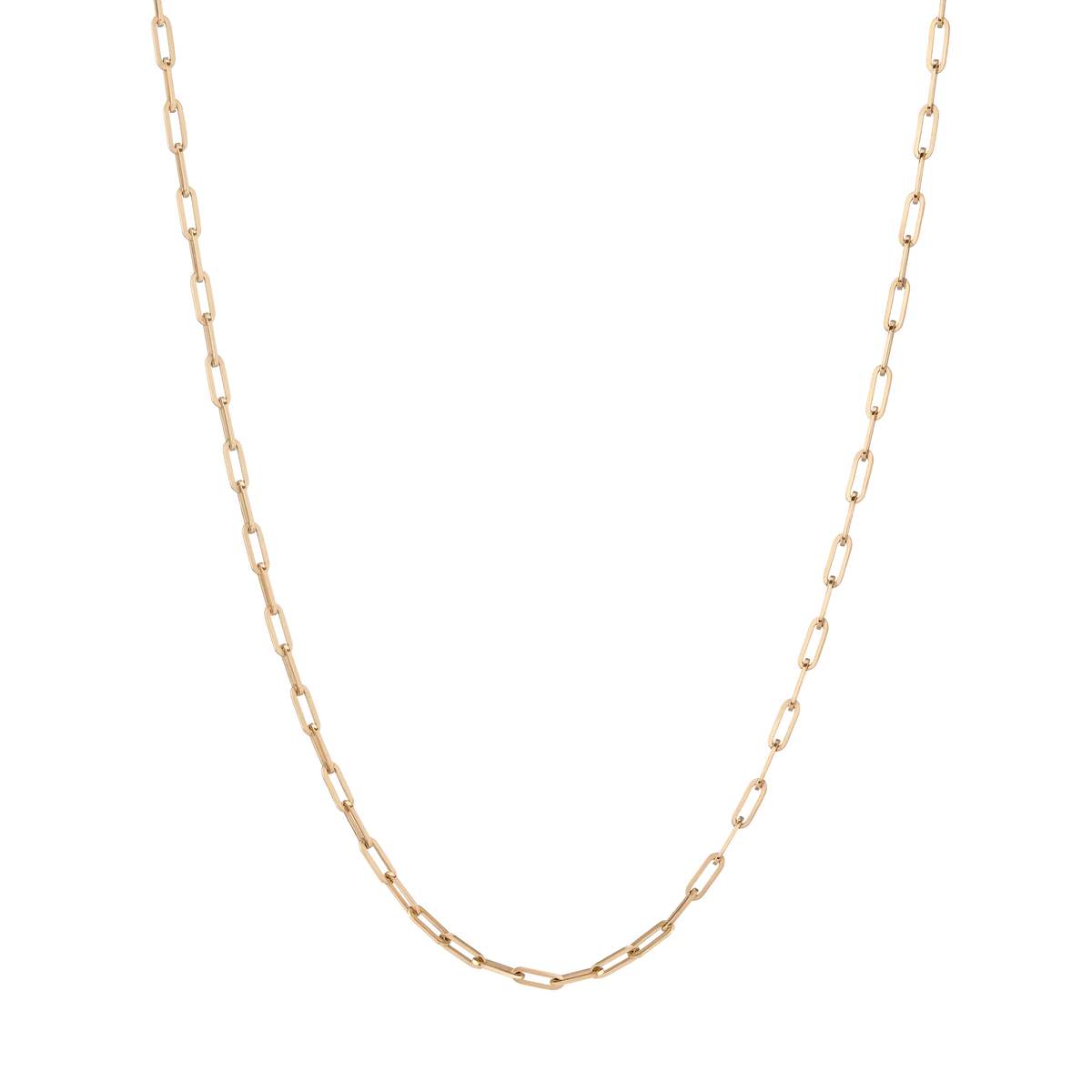 Jokabeth Jewelry Medium Paperclip Chain Necklace in 14k Gold