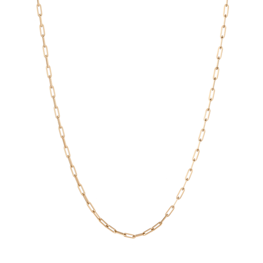 Jokabeth Jewelry Medium Paperclip Chain Necklace in 14k Gold