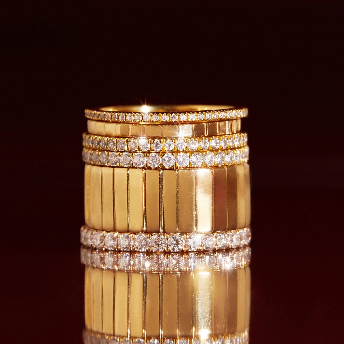 Jokabeth Jewelry Mini Infinity Ring - Gold Vermeil Stackable Band
