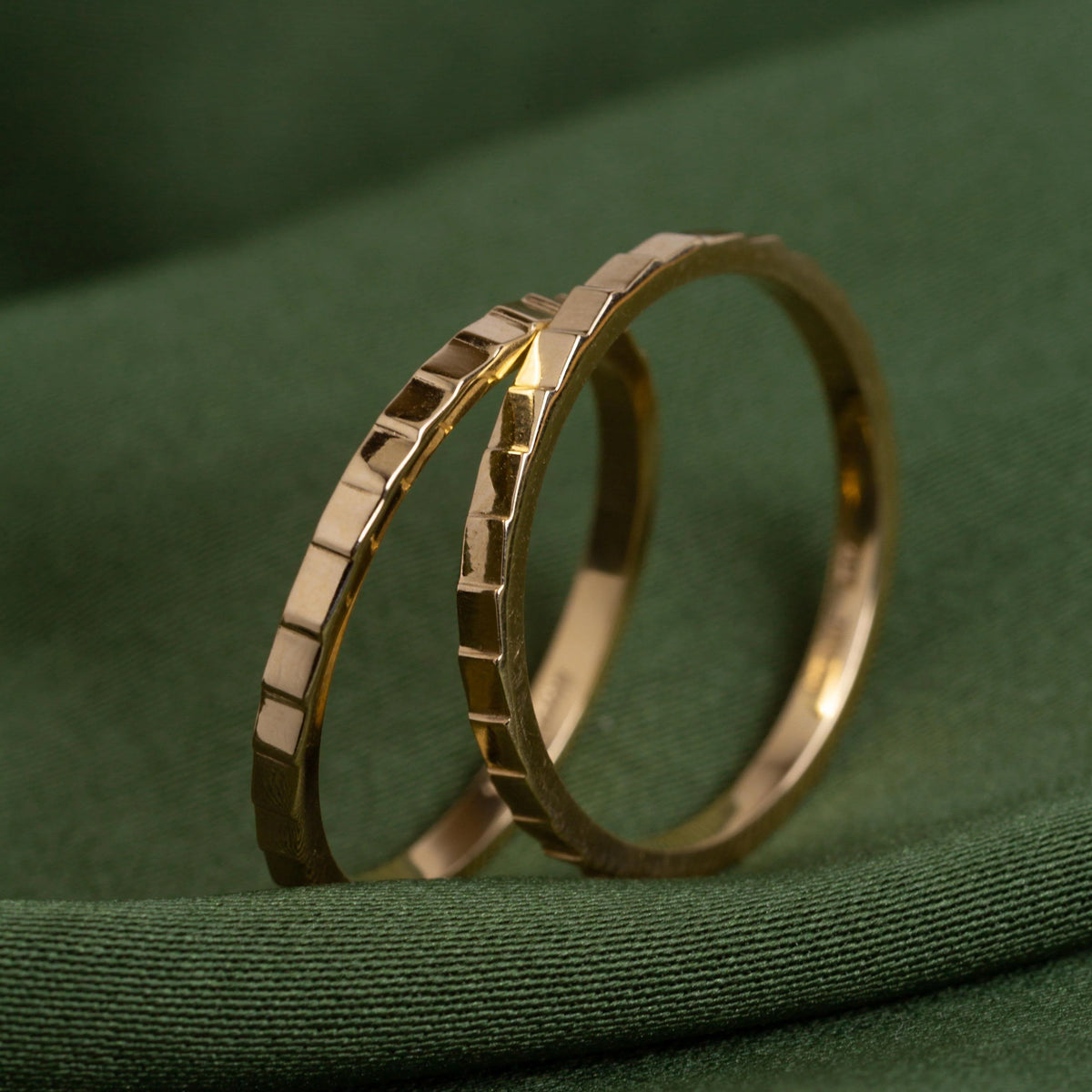 Jokabeth Jewelry Mini Infinity Ring – worn stacked three rings on finger