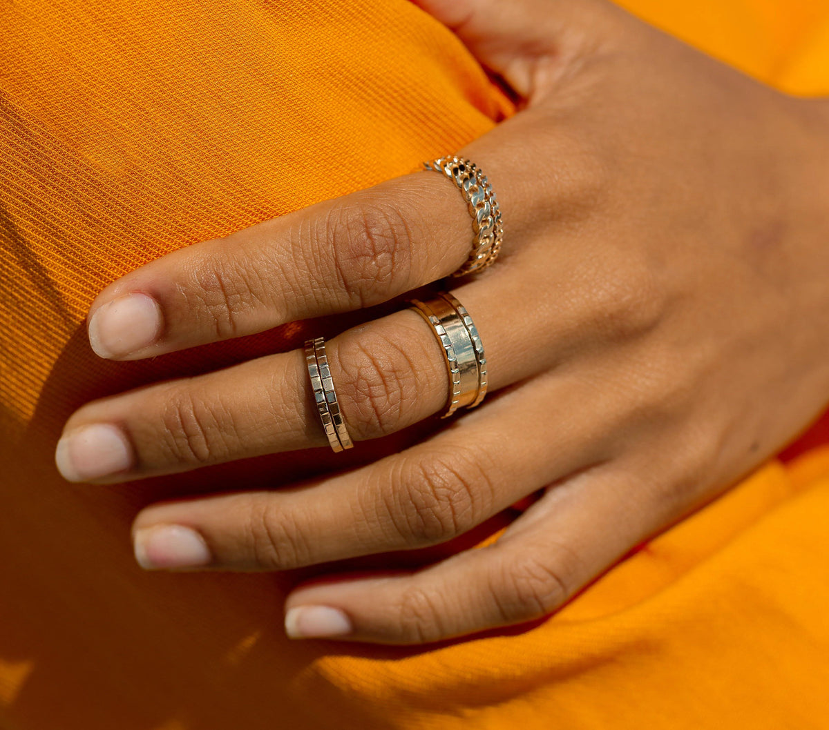 Jokabeth Jewelry Mini Infinity Ring – single band worn minimal styling
