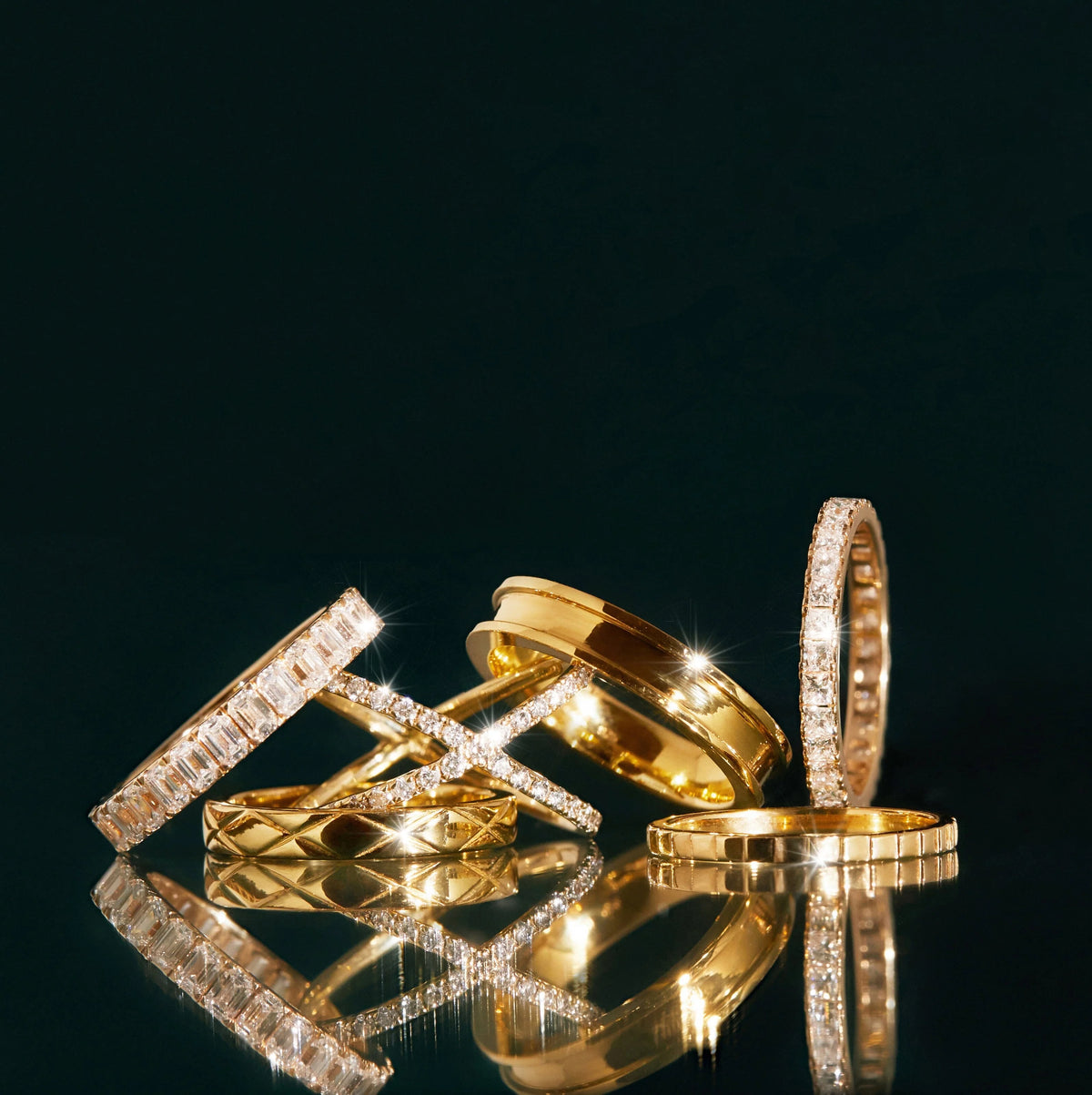 Jokabeth Jewelry Mini Infinity Ring – worn on pinky finger close-up