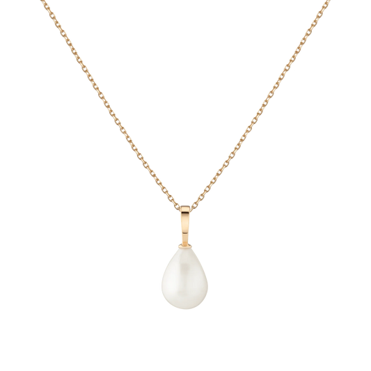 Jokabeth Jewelry Pearl Drop Necklace on delicate gold chain