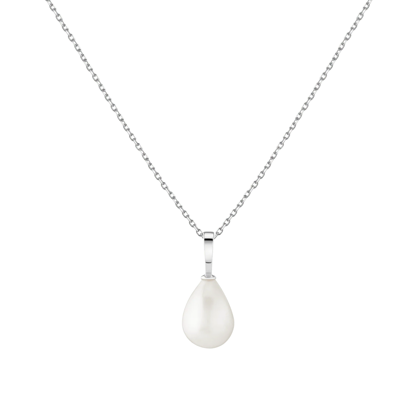 Jokabeth Jewelry Pearl Drop Necklace - Elegant Gold Vermeil Chain Pendant