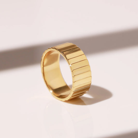 Jokabeth Jewelry Vermeil Infinity Ring - Stackable Statement Ring
